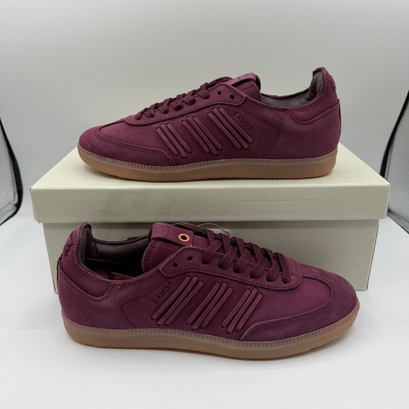 adidas Shoes - Adidas Samba Deep Hue Pack Shoes Womens 7.5 Burgundy/Maroon Gum Sneakers BY2834